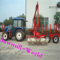 Hydraulisch angetriebene Log Greifer Loader mit Trailer